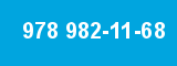 978 982-11-68 978 982-11-68